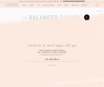 Thebalancedblonde.com(The Balanced Blonde) Screenshot