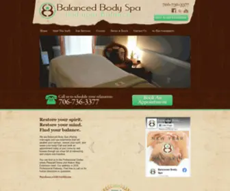 Thebalancedbodyspa.com(Find Your Balance) Screenshot