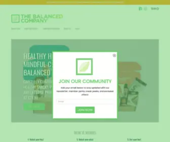 Thebalancedsnackbox.com(The Balanced Snack Box) Screenshot