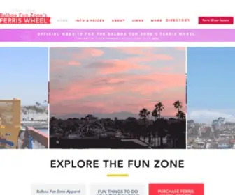 Thebalboafunzone.com(Balboa Fun Zone Ferris Wheel) Screenshot