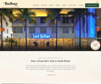 Thebalfourmiamibeach.com(South Beach Miami Boutique Hotel) Screenshot