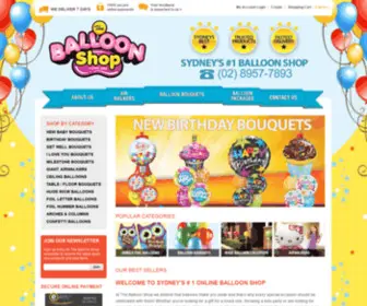 Theballoonshop.com.au(Custom & Cheap Helium Balloons Delivered in Sydney CBD) Screenshot