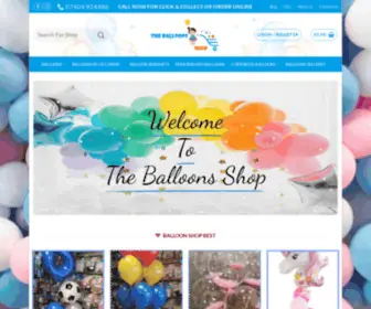 Theballoonsshop.co.uk(Balloon Shop) Screenshot