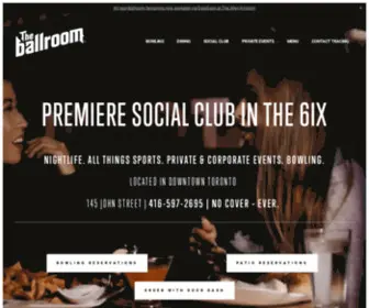 Theballroom.ca(The Ballroom Toronto) Screenshot