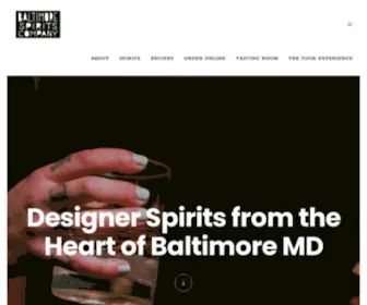 Thebaltimorewhiskeycompany.com(Baltimore Spirits Co) Screenshot