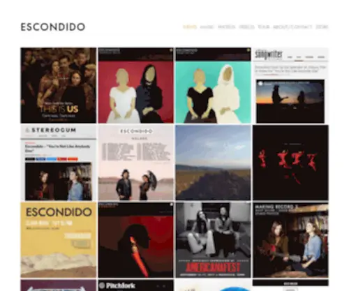 Thebandescondido.com(Escondido) Screenshot