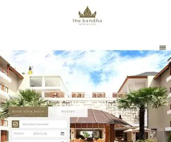 Thebandha.com(The Bandha Hotel & Suites) Screenshot