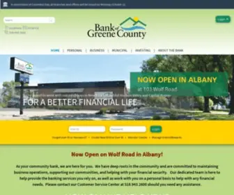 Thebankofgreenecounty.com(The Bank of Greene County) Screenshot