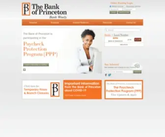 Thebankofprinceton.com(›) Screenshot