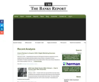 Thebanksreport.com(The Banks Report) Screenshot