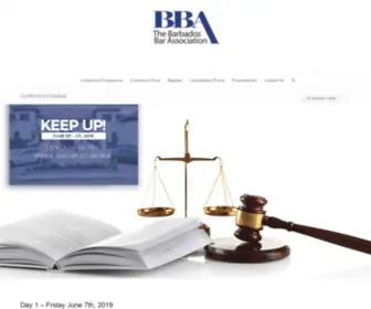 Thebarbadosbarassociation.com(Barbados Bar Association) Screenshot