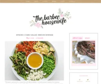 Thebarbeehousewife.com(A Food blog) Screenshot