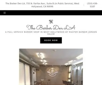 Thebarberdenla.com(The Barber Den LA) Screenshot