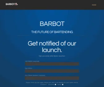 Thebarbot.com(THE FUTURE OF BARTENDING) Screenshot