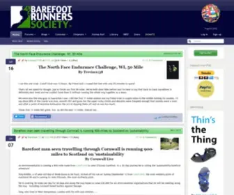 Thebarefootrunners.org(Barefoot Runners Society) Screenshot