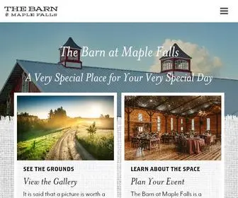 Thebarnatmaplefalls.com(The Barn at Maple Falls) Screenshot