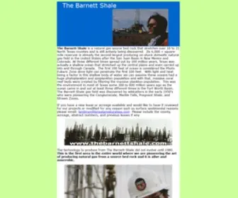 Thebarnettshale.com(The Barnett Shale) Screenshot