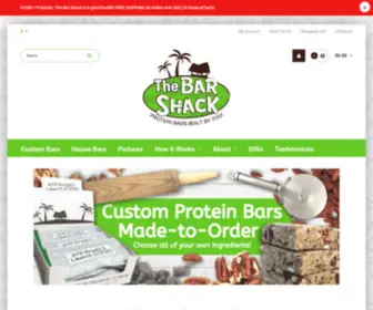 Thebarshack.com(Custom Gourmet Protein & Nutrition Bars) Screenshot
