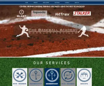 Thebaseballacademy.net(The Baseball Academy Charlottesville. Services include Individual/Group instruction) Screenshot