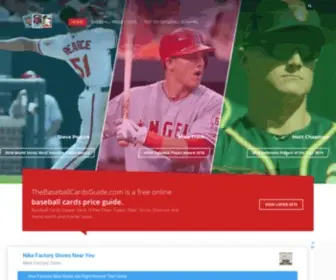 Thebaseballcardsguide.com(MLB Baseball trading cards price guide) Screenshot