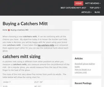 Thebaseballcatcher.com(Buying a catchers mitt and confused on which) Screenshot