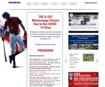Thebaseballzone.ca(The Baseball Zone) Screenshot