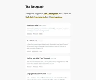 Thebasement.be(The Basement) Screenshot