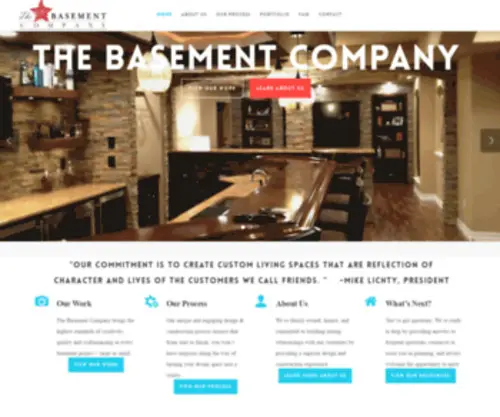 Thebasementcompany.net(Custom Basement Finishing and Remodeling) Screenshot