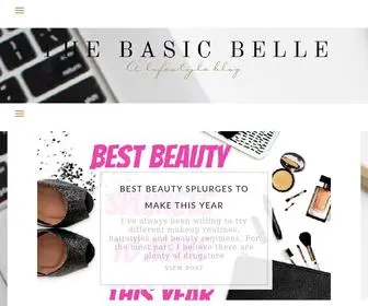 Thebasicbelle.com(A lifestyle blog) Screenshot