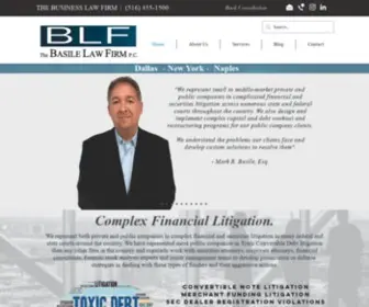 Thebasilelawfirm.com(The Basile Law Firm PC) Screenshot