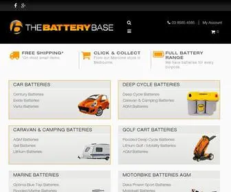 Thebatterybase.com.au(The Battery Base Melbourne) Screenshot