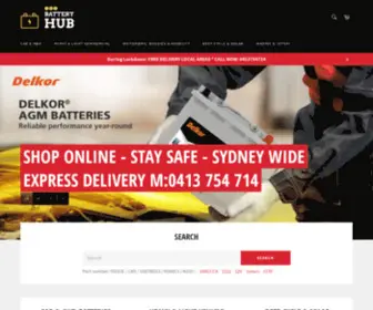 Thebatteryhub.com.au(The Battery hub) Screenshot