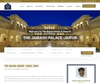 Thebayanhotels.com(The Bayan Hotels & Resorts) Screenshot