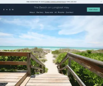 Thebeachonlbk.com(The Beach on Longboat Key) Screenshot