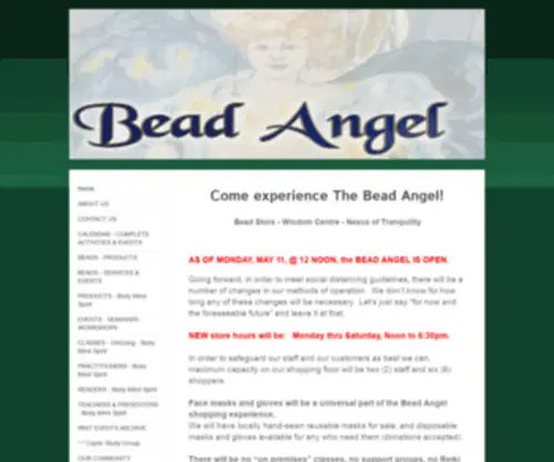 Thebeadangel.com(The Bead Angel) Screenshot