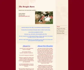 Thebeaglebarn.com(TheBeagleBarn) Screenshot