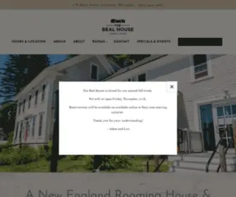 Thebealhouseinn.com(The Beal House Inn) Screenshot