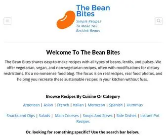 Thebeanbites.com(Simple recipes to make you rethink beans) Screenshot