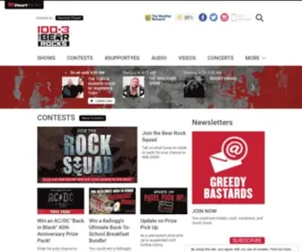 Thebearrocks.com(Edmonton's Best Rock) Screenshot