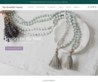 Thebeautifulnomad.com(Mala Bead Necklaces and Bracelets) Screenshot