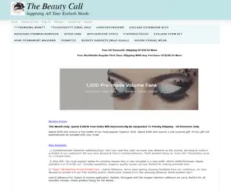 Thebeautycalleyelash.com(The Beauty Call) Screenshot