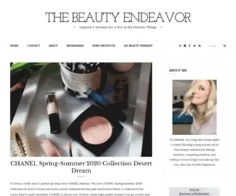 Thebeautyendeavor.com(The beauty endeavor) Screenshot