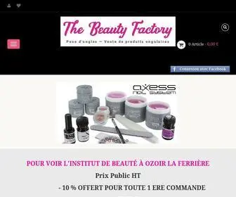 Thebeautyfactory.fr(Fournisseur en onglerie) Screenshot