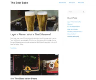 Thebeerbabe.com(A Beer Blog) Screenshot