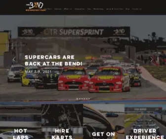 Thebend.com.au(The Bend Motorsport Park) Screenshot