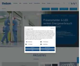 Theben.de(Theben AG) Screenshot
