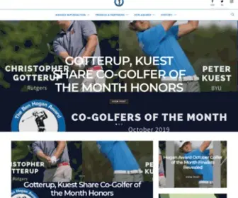 Thebenhoganaward.org(Official site of the most prestigious award in college golf) Screenshot