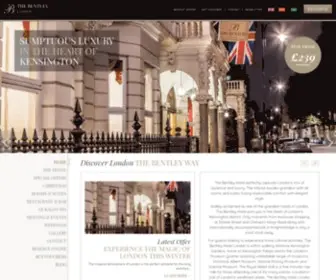 Thebentley-Hotel.com(The Bentley Hotel London) Screenshot