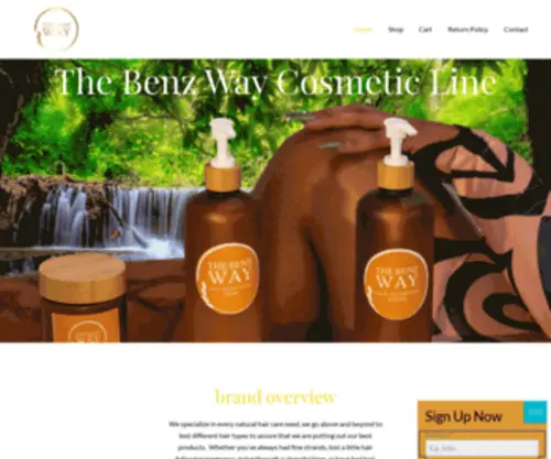 Thebenzway.com(The Benz Way Cosmetic Line) Screenshot