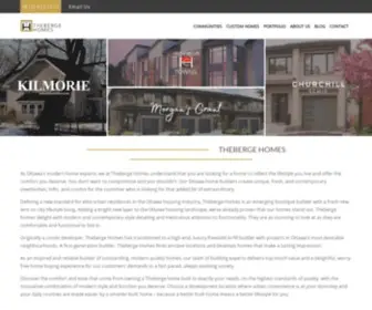 Thebergehomes.com(Theberge Homes) Screenshot